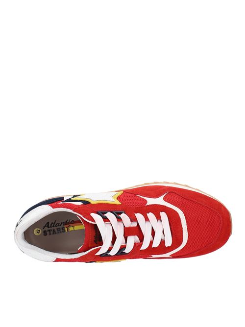 Sneakers in camoscio e tessuto ATLANTIC STARS | DRACOC RVRB DR11ROSSO-BLU